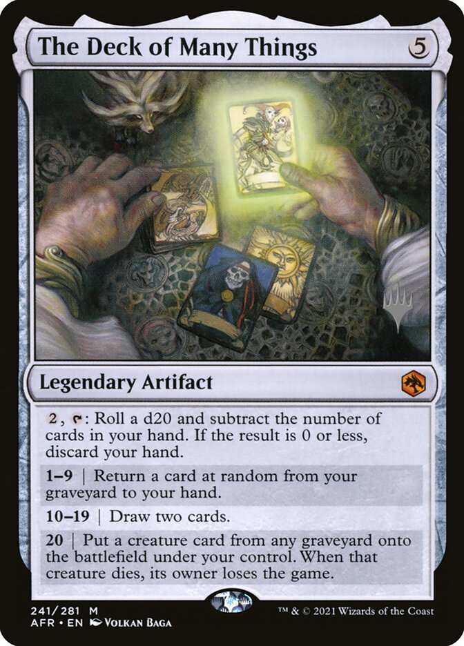 The Deck of Many Things 241 (Promo Pack: Adventures in the Forgotten Realms)  - Foil | Good Games Adelaide SA