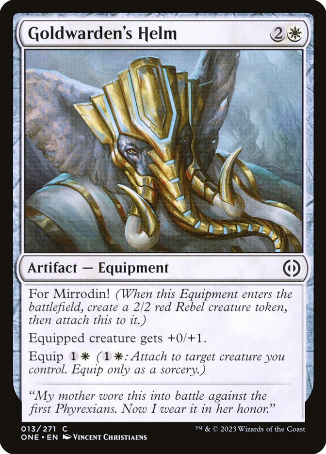 Goldwarden's Helm 13 (Phyrexia: All Will Be One)  | Good Games Adelaide SA
