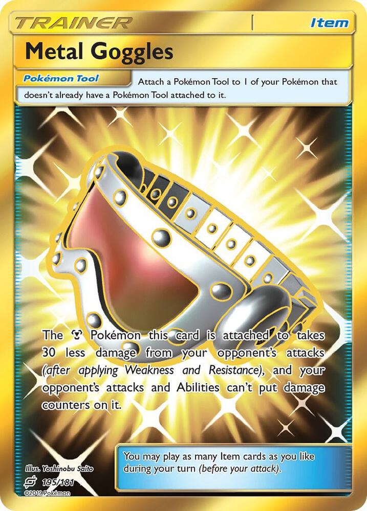 Metal Goggles Secret 195/181 (SM - Team Up)  - Holofoil | Good Games Adelaide SA