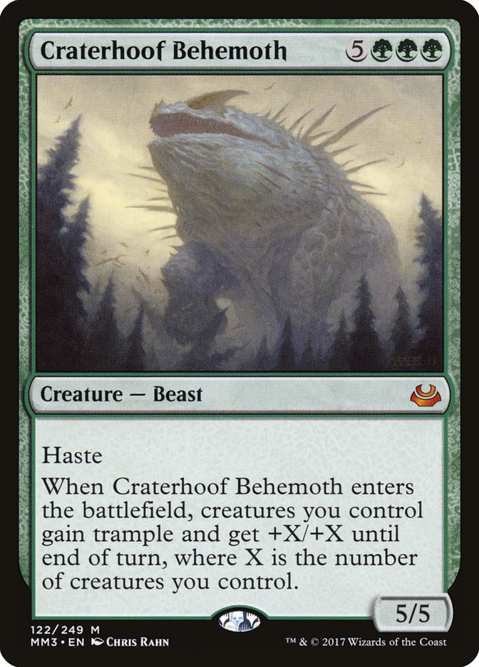 Craterhoof Behemoth 122 (Modern Masters 2017)  | Good Games Adelaide SA