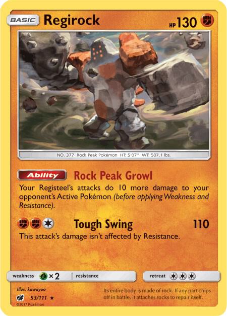 Regirock 53/111 (SM - Crimson Invasion)  | Good Games Adelaide SA