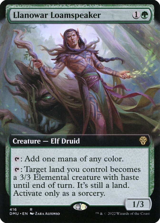 Llanowar Loamspeaker 416 (Dominaria United)  - Foil | Good Games Adelaide SA