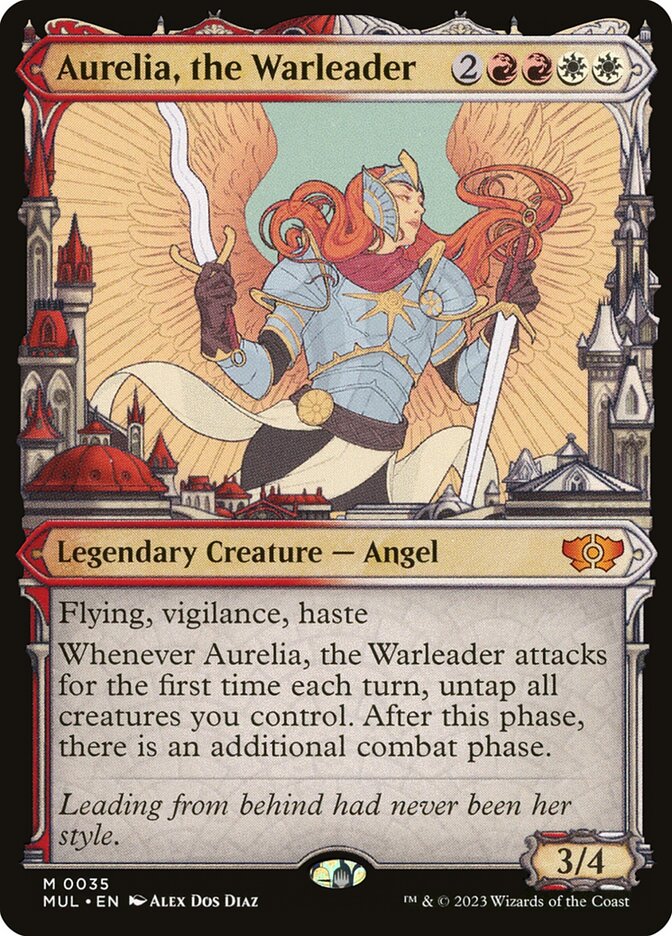 Aurelia, the Warleader 35 (March of the Machine: Multiverse Legends)  - Showcase | Good Games Adelaide SA