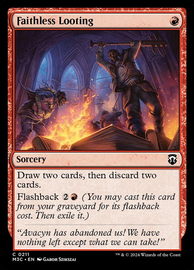 Faithless Looting 211/411 (Commander: Modern Horizons 3)  | Good Games Adelaide SA