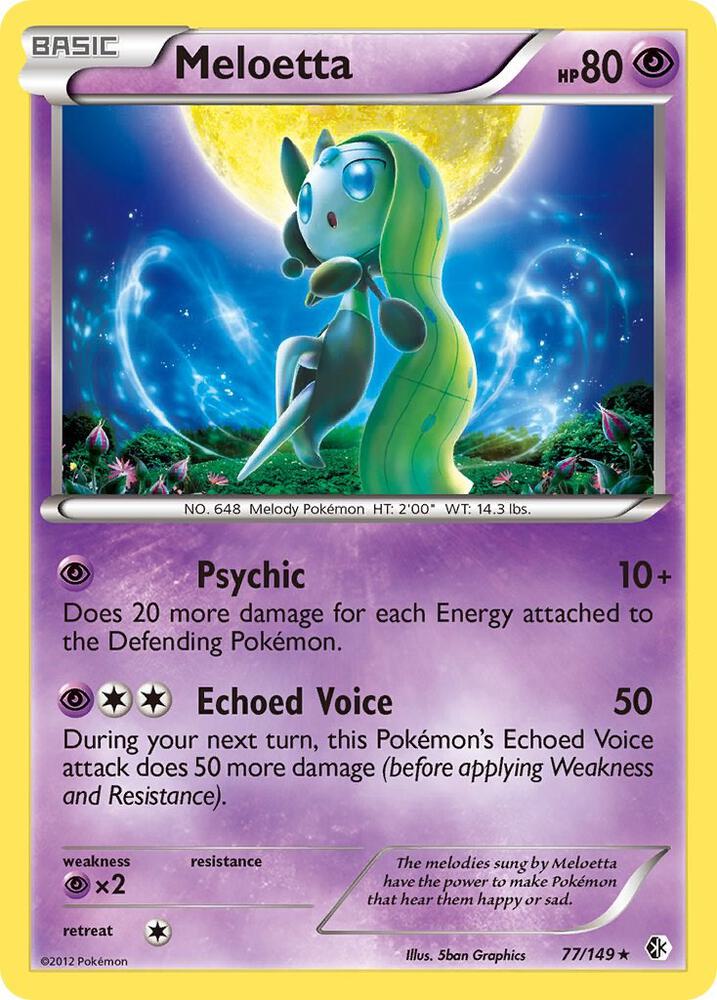 Meloetta 77/149 (Boundaries Crossed)  - Holofoil | Good Games Adelaide SA