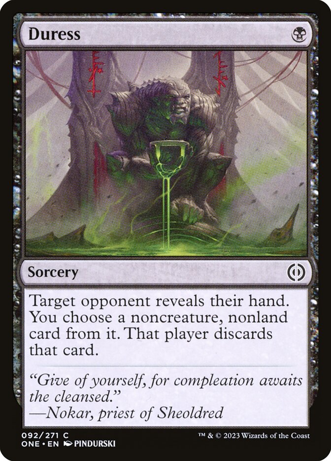 Duress 92 (Phyrexia: All Will Be One)  - Foil | Good Games Adelaide SA