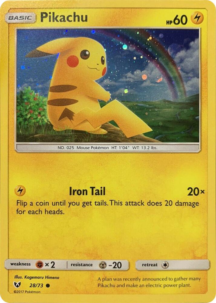 Pikachu 028/073 (Miscellaneous Cards & Products)  - Cosmo Holofoil | Good Games Adelaide SA