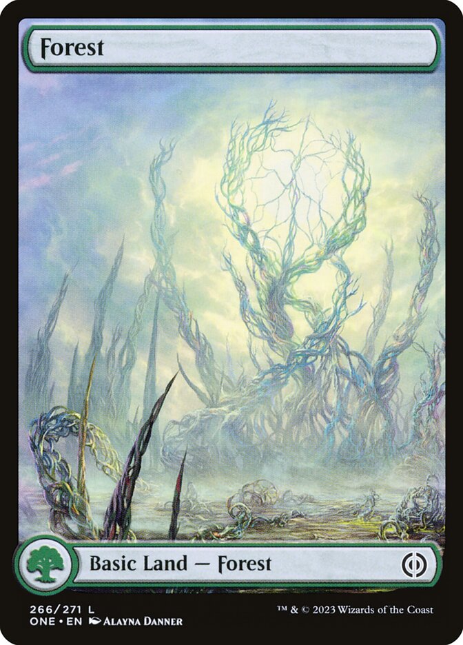 Forest 266 (Phyrexia: All Will Be One)  - Foil | Good Games Adelaide SA