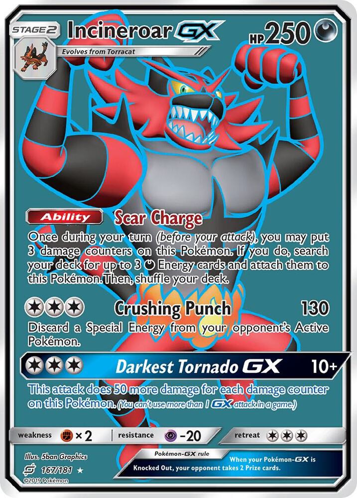 Incineroar GX Full Art 167/181 (SM - Team Up)  - Holofoil | Good Games Adelaide SA