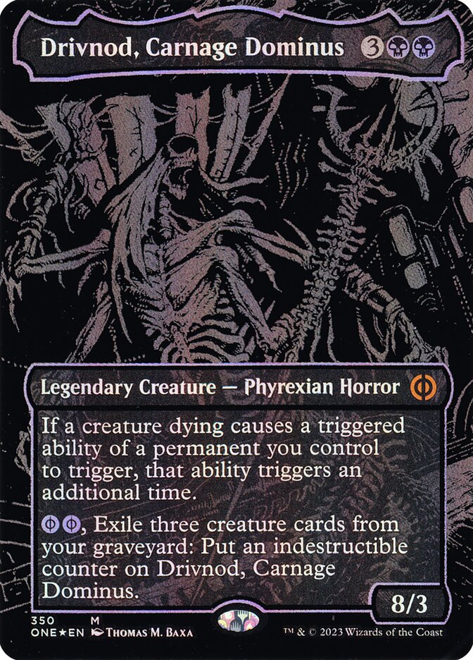 Drivnod, Carnage Dominus 350 (Phyrexia: All Will Be One)  - Oil Slick Foil | Good Games Adelaide SA