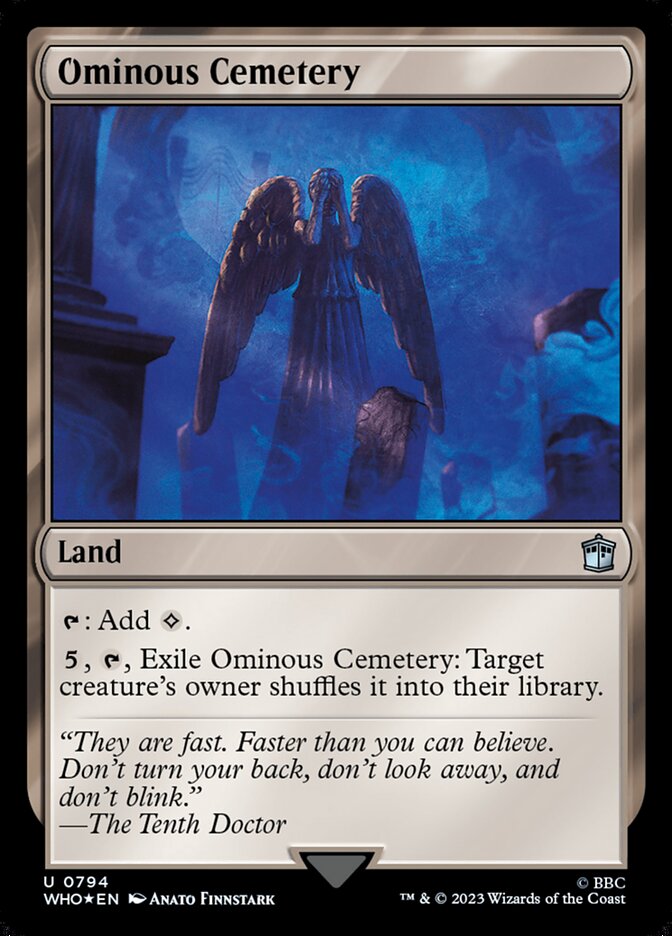 Ominous Cemetery 794 (Universes Beyond: Doctor Who)  - Foil | Good Games Adelaide SA