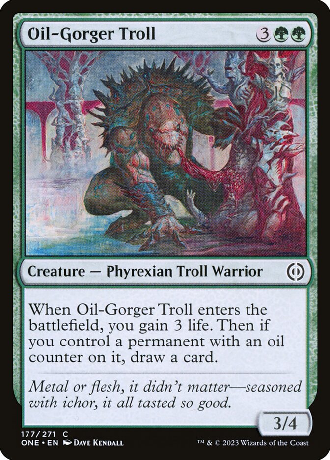 Oil-Gorger Troll 177 (Phyrexia: All Will Be One)  | Good Games Adelaide SA