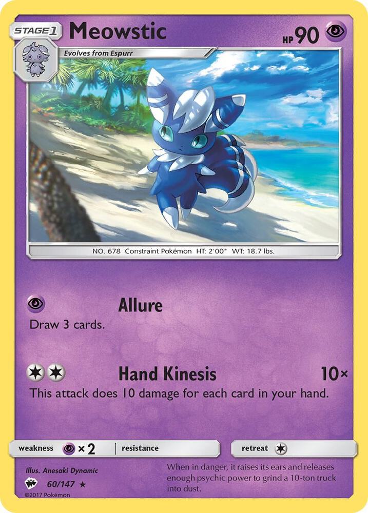 Meowstic 60/147 (SM - Burning Shadows)  | Good Games Adelaide SA