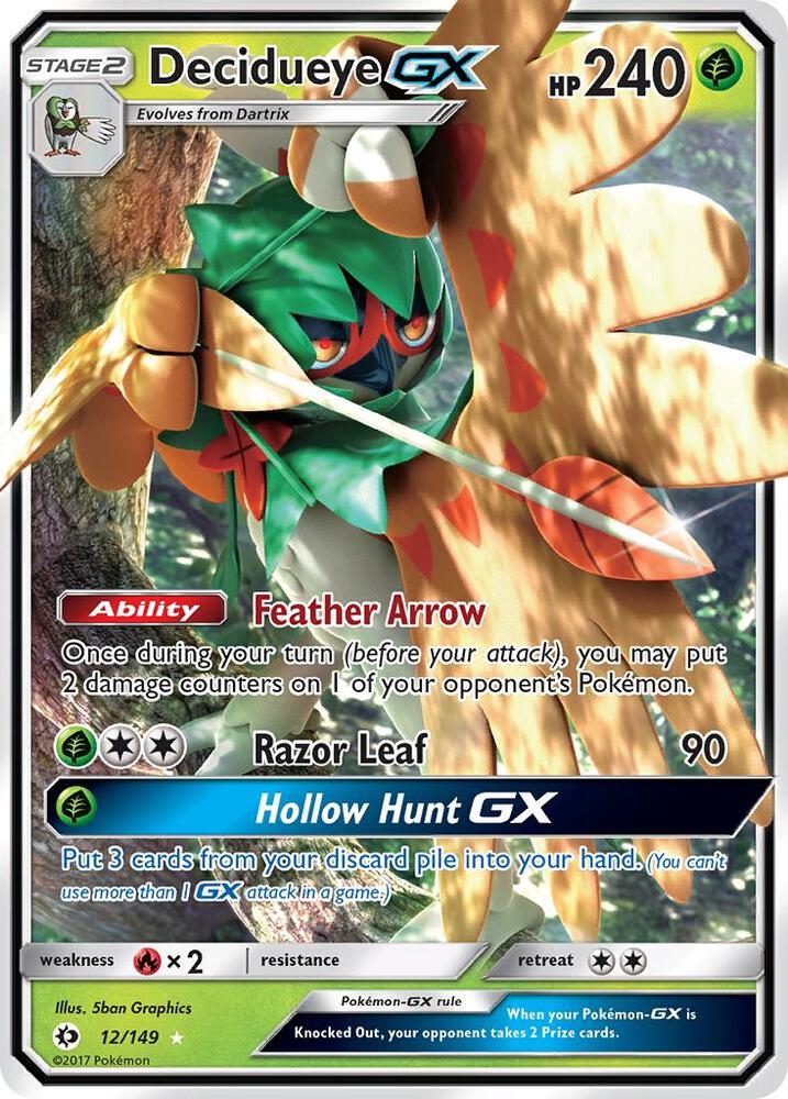Decidueye GX 12/149 (SM Base Set)  - Holofoil | Good Games Adelaide SA