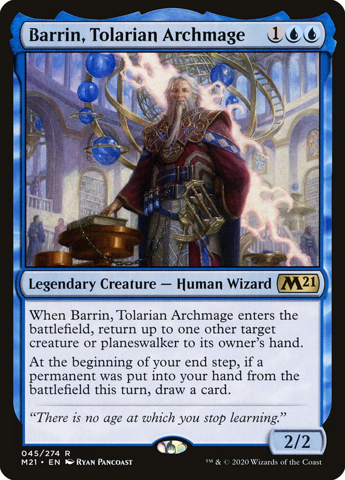 Barrin, Tolarian Archmage 45 (Core Set 2021)  - Foil | Good Games Adelaide SA