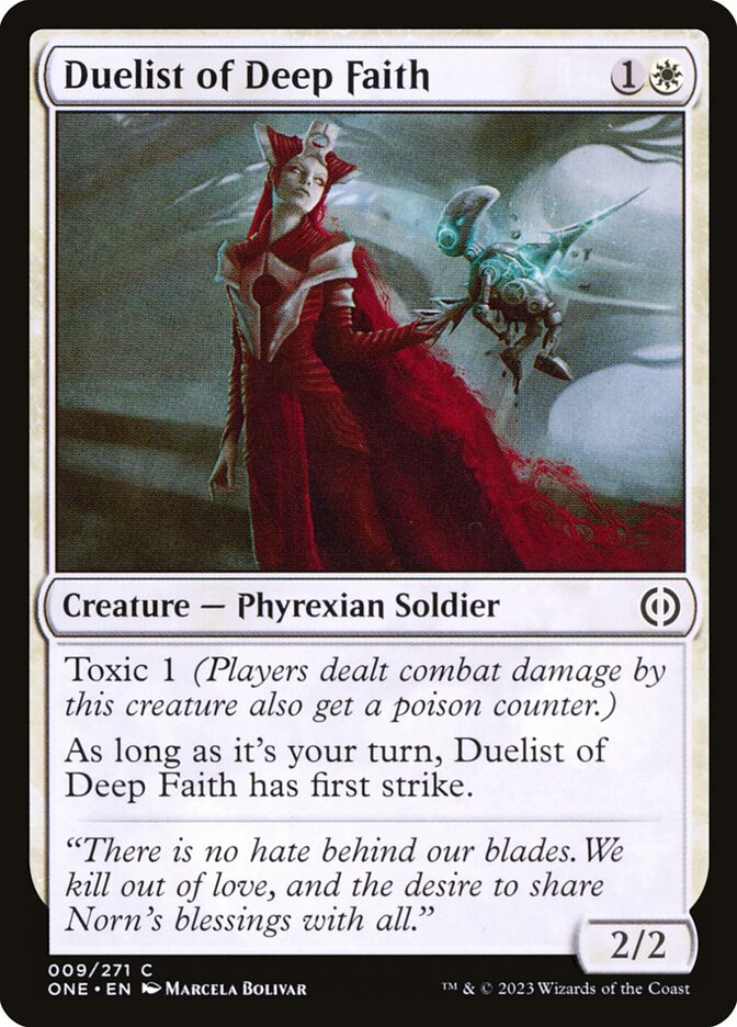 Duelist of Deep Faith 9 (Phyrexia: All Will Be One)  - Foil | Good Games Adelaide SA