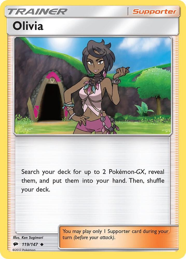 Olivia 119/147 (SM - Burning Shadows)  | Good Games Adelaide SA