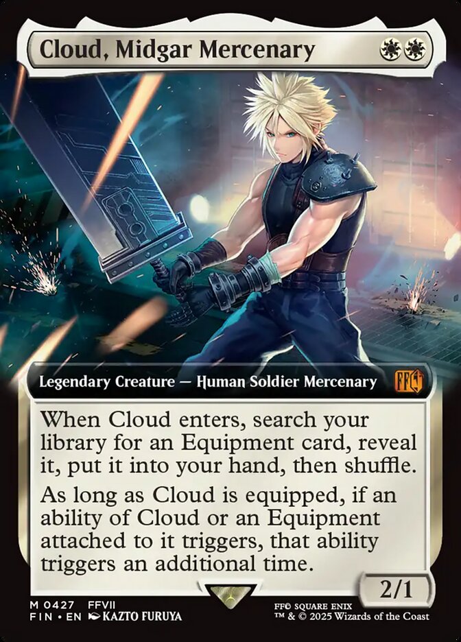 Cloud, Midgar Mercenary 427 (FINAL FANTASY)  - Foil | Good Games Adelaide SA
