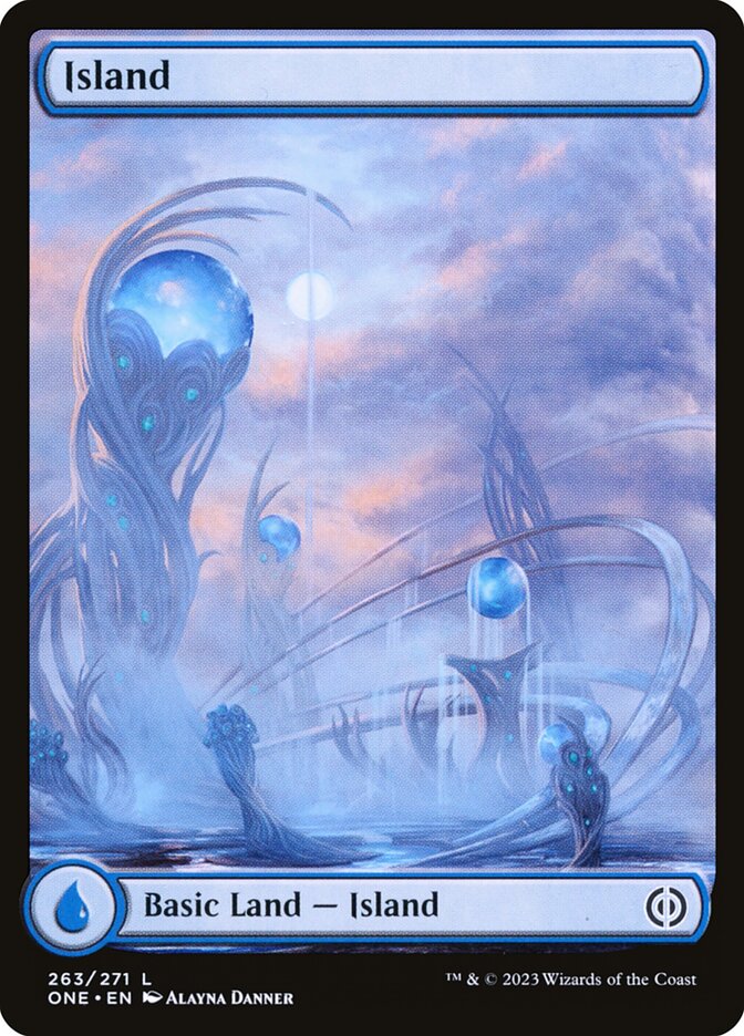 Island 263 (Phyrexia: All Will Be One)  - Foil | Good Games Adelaide SA