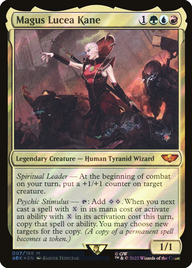 Magus Lucea Kane 7/617 (Universes Beyond: Warhammer 40,000)  - Surge Foil | Good Games Adelaide SA