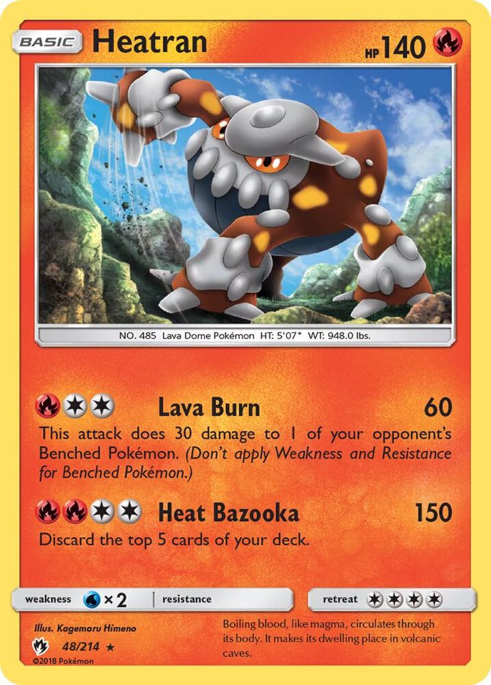 Heatran 48/214 (SM - Lost Thunder)  - Holofoil | Good Games Adelaide SA