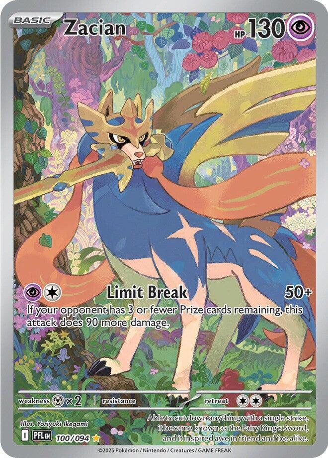 Zacian 100/094 (ME02: Phantasmal Flames)  - Holofoil | Good Games Adelaide SA