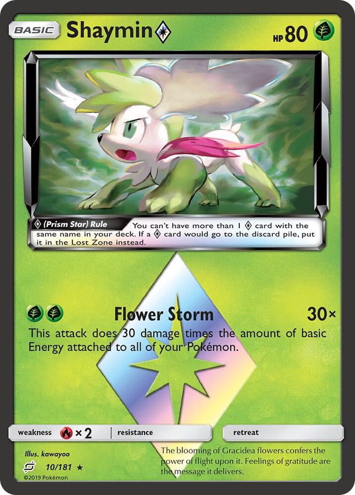 Shaymin Prism Star 10/181 (SM - Team Up)  - Holofoil | Good Games Adelaide SA
