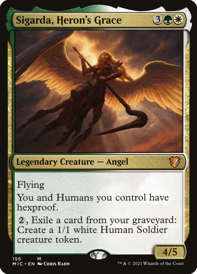 Sigarda, Heron's Grace 155 (Commander: Innistrad: Midnight Hunt)  | Good Games Adelaide SA