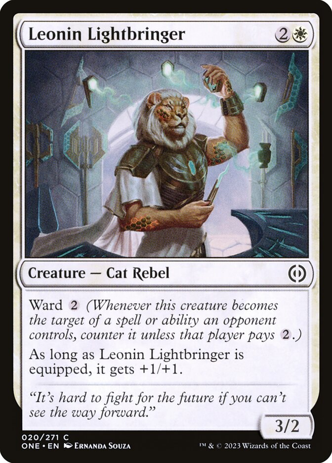 Leonin Lightbringer 20 (Phyrexia: All Will Be One)  - Foil | Good Games Adelaide SA