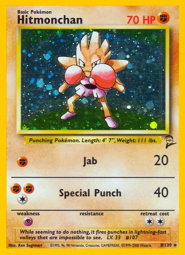 Hitmonchan 008/130 (Base Set 2)  - Holofoil | Good Games Adelaide SA