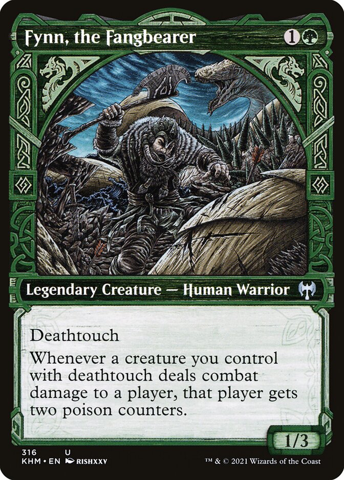 Fynn, the Fangbearer 316 (Kaldheim)  - Showcase Foil | Good Games Adelaide SA