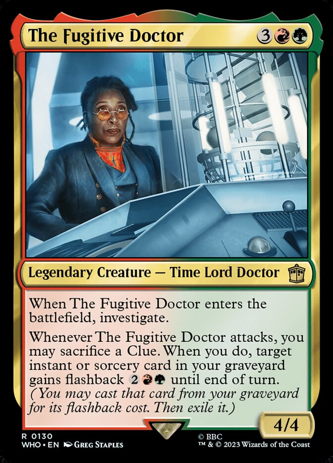 The Fugitive Doctor 130 (Universes Beyond: Doctor Who)  - Foil | Good Games Adelaide SA