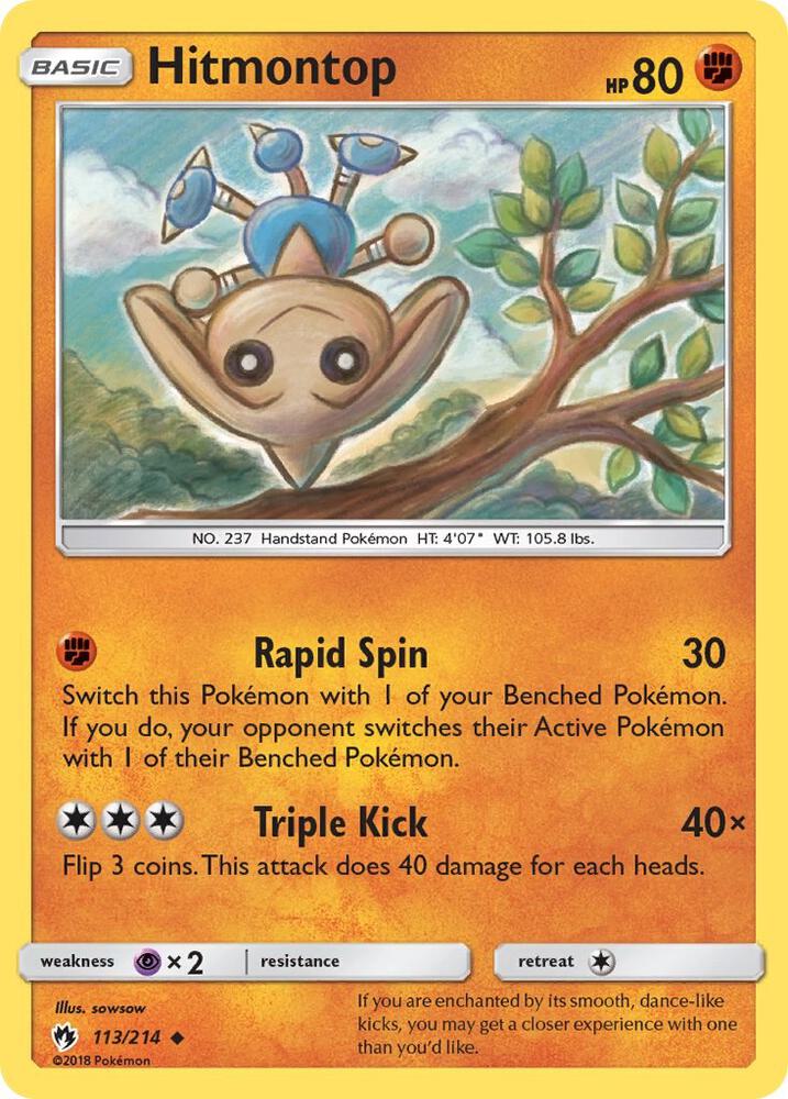 Hitmontop 113/214 (SM - Lost Thunder)  | Good Games Adelaide SA