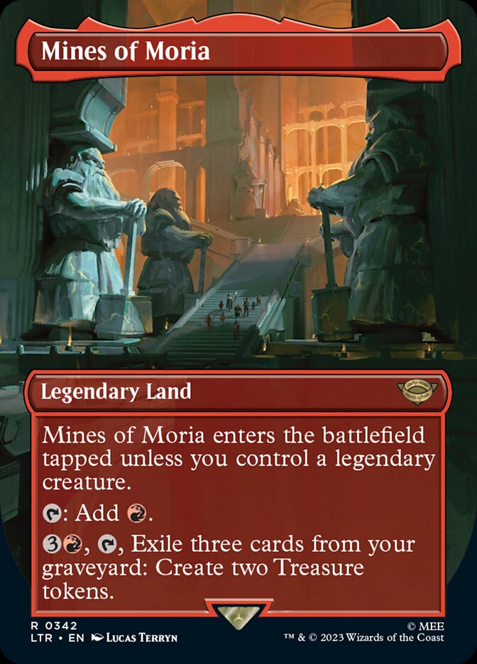 Mines of Moria 342 (Universes Beyond: The Lord of the Rings: Tales of Middle-earth)  - Borderless Foil | Good Games Adelaide SA