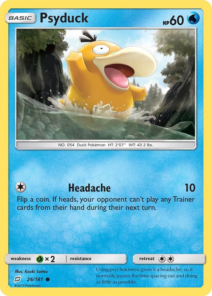 Psyduck 26/181 (SM - Team Up)  | Good Games Adelaide SA