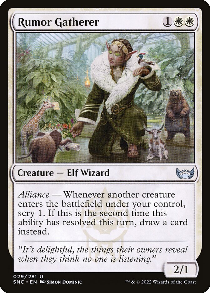 Rumor Gatherer 29 (Streets of New Capenna)  - Foil | Good Games Adelaide SA