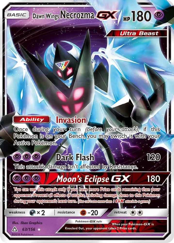 Dawn Wings Necrozma GX 63/156 (SM - Ultra Prism)  - Holofoil | Good Games Adelaide SA