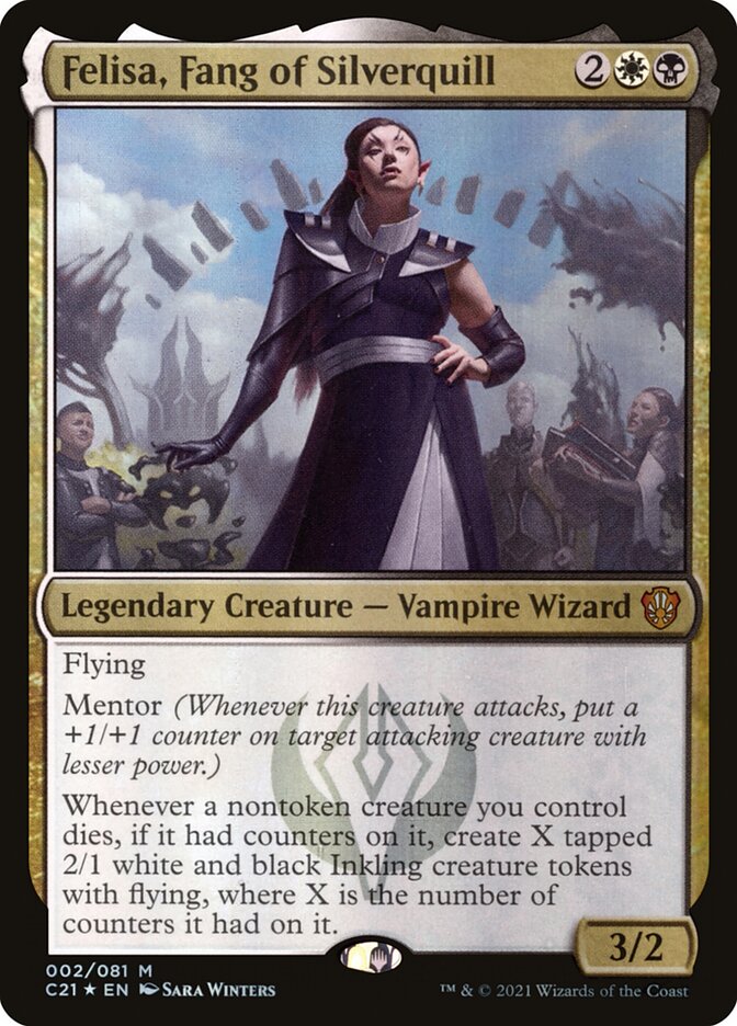 Felisa Fang of Silverquill 2 (Commander 2021)  - Foil | Good Games Adelaide SA