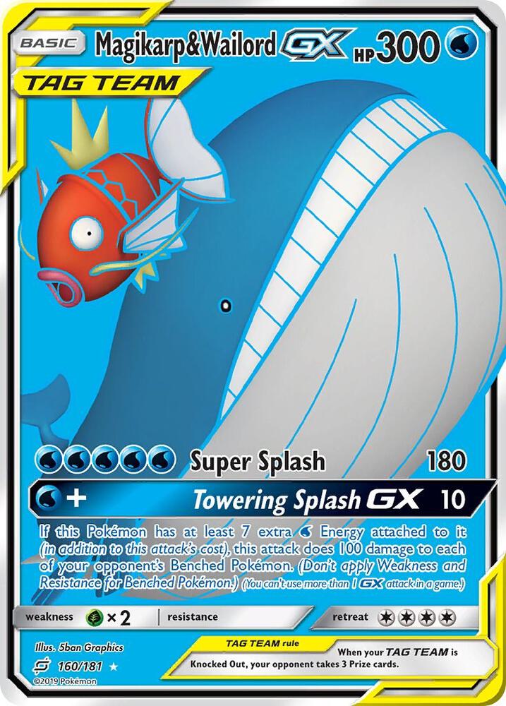 Magikarp and Wailord GX Full Art 160/181 (SM - Team Up)  - Holofoil | Good Games Adelaide SA