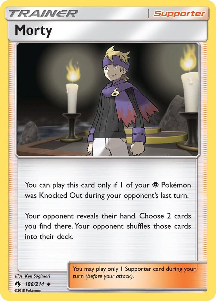 Morty 186/214 (SM - Lost Thunder)  | Good Games Adelaide SA