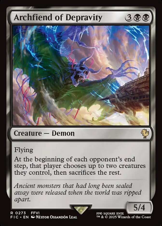 Archfiend of Depravity 273 (Commander: FINAL FANTASY)  | Good Games Adelaide SA