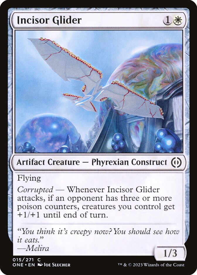 Incisor Glider 15 (Phyrexia: All Will Be One)  - Foil | Good Games Adelaide SA