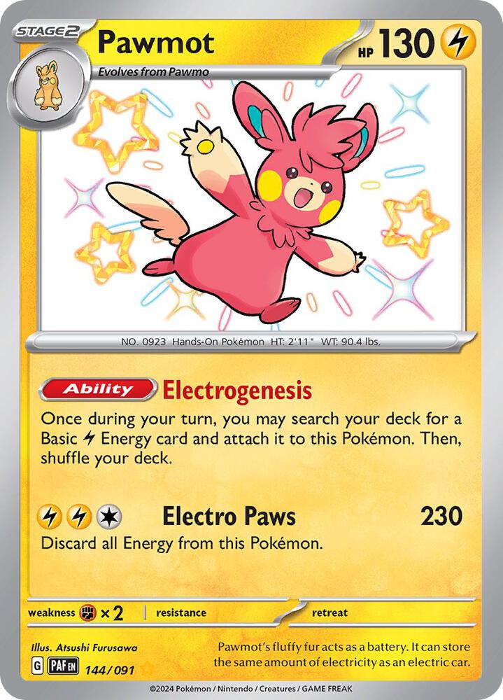 Pawmot 144/091 (SV: Paldean Fates)  - Holofoil | Good Games Adelaide SA