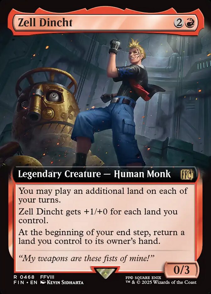 Zell Dincht 468/309 (FINAL FANTASY)  - Extended Art | Good Games Adelaide SA