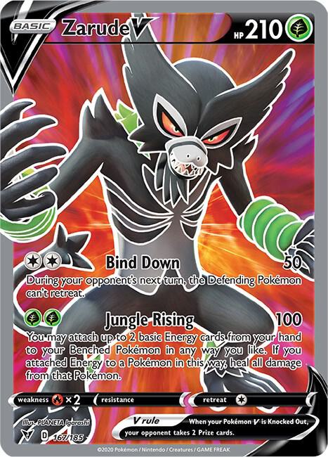 Zarude V Full Art 167/185 (SWSH04: Vivid Voltage)  - Holofoil | Good Games Adelaide SA