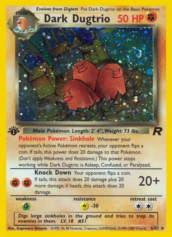 Dark Dugtrio 6 06/82 (Team Rocket)  - Unlimited Holofoil | Good Games Adelaide SA