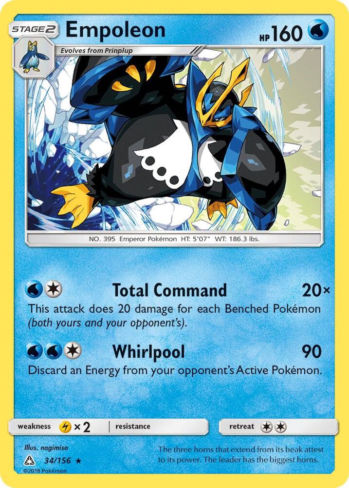 Empoleon 34/156 (SM - Ultra Prism)  | Good Games Adelaide SA