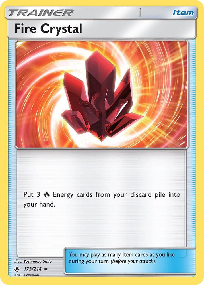 Fire Crystal 173/214 (SM - Unbroken Bonds)  | Good Games Adelaide SA