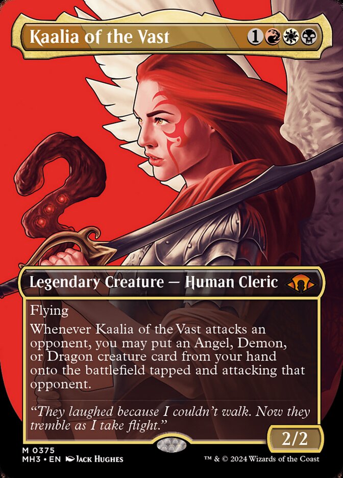 Kaalia of the Vast 375/319 (Modern Horizons 3)  - Borderless Foil | Good Games Adelaide SA