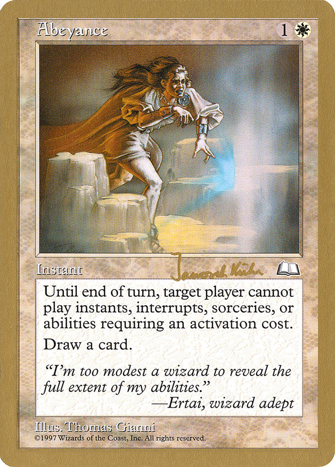 Abeyance 1997 Janosch Kuhn WTH jk1/131 (World Championship Decks)  | Good Games Adelaide SA
